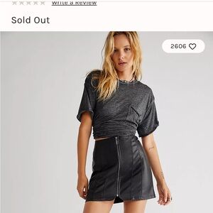 Free People Layla Vegan mini Skirt Sale